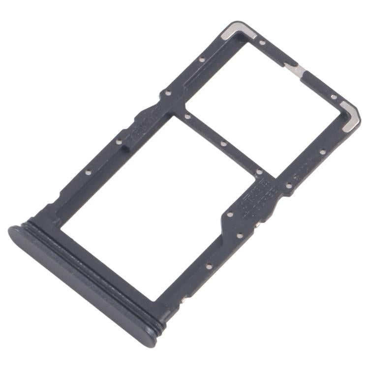 Original SIM Card Tray + Micro SD Card Tray for Realme 10 Pro 5G RMX3663/RMX3660/RMX3661 - 10pcs (Black)