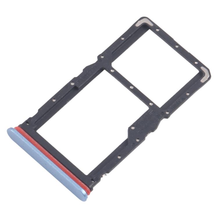 Original SIM Card Tray + Micro SD Card Tray for Realme 10 Pro 5G RMX3663/RMX3660/RMX3661 (10pcs, Blue)