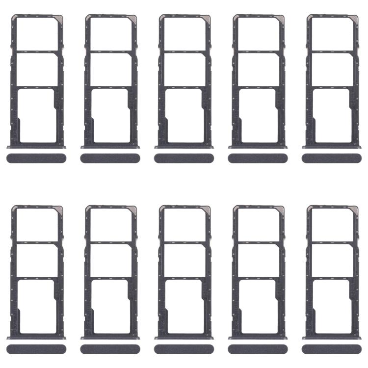 Original SIM Card Tray Set for Realme C51s - 10pcs (Black) Including SIM & Micro SD Card Trays