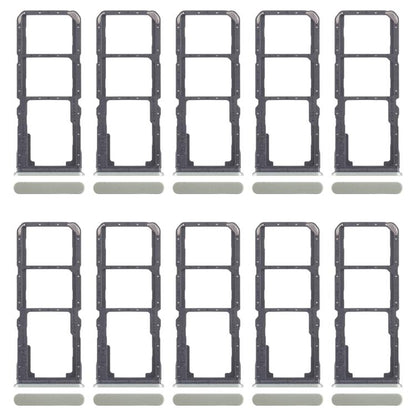 Original Green SIM Card Tray Set for Realme C67 5G - 10pcs (Includes SIM & Micro SD Card Trays)