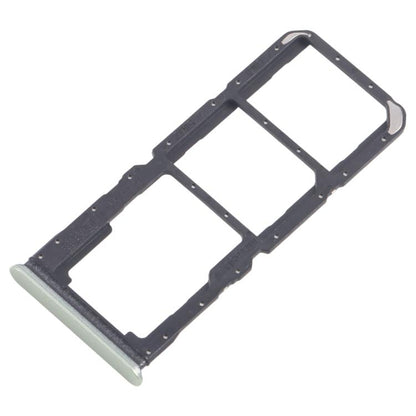 Original Green SIM Card Tray Set for Realme C67 5G - 10pcs (Includes SIM & Micro SD Card Trays)