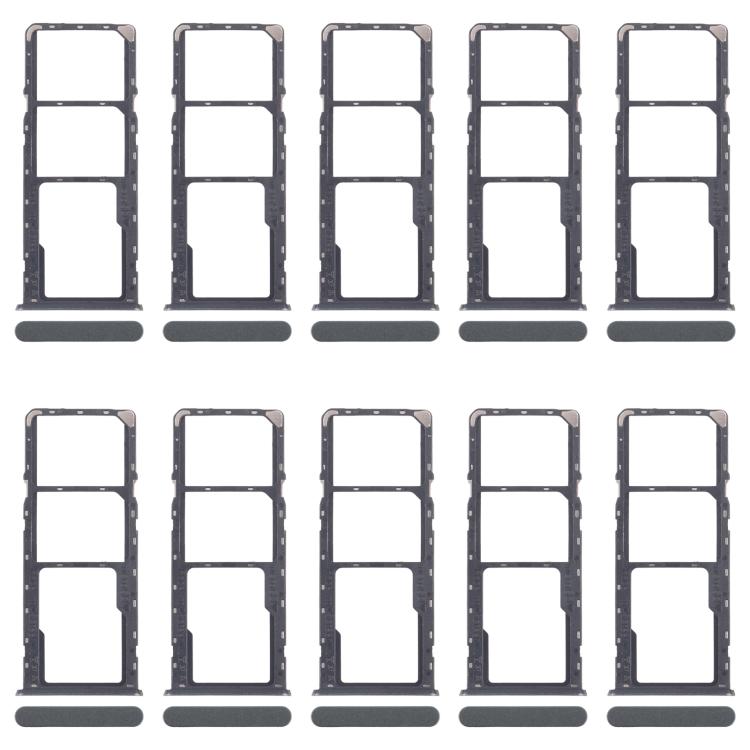 Original SIM Card Tray Set for Realme C61 4G RMX3939/RMX3930 - 10pcs (Includes SIM & Micro SD Trays) - Green