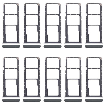 Original SIM Card Tray Set for Realme C61 4G RMX3939/RMX3930 - 10pcs (Includes SIM & Micro SD Trays) - Green