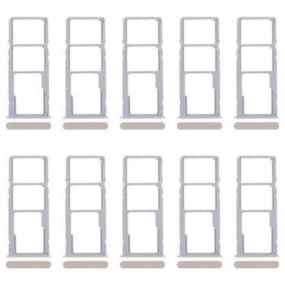 Original SIM Card Tray Set for Realme Narzo N53 4G - 10pcs (Gold) Including SIM & Micro SD Card Trays