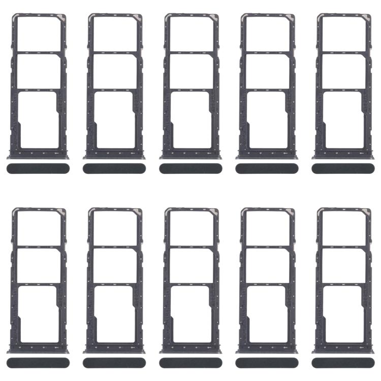 Original SIM Card Tray Set for Realme Narzo C71 4G RMX5303 - 10pcs (Dark Green) + Micro SD Card Tray