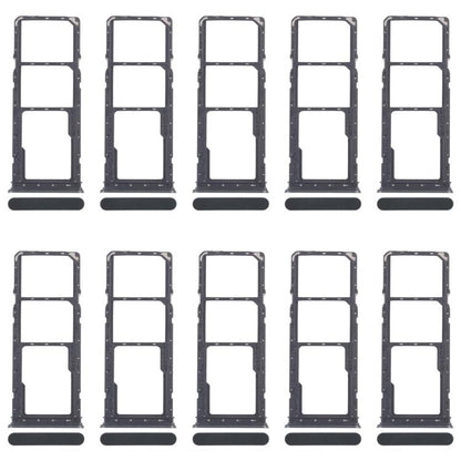 Original SIM Card Tray Set for Realme Narzo C71 4G RMX5303 - 10pcs (Dark Green) + Micro SD Card Tray