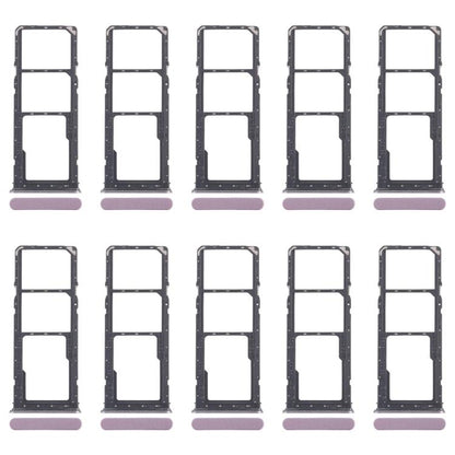 Original SIM Card Tray Set for Realme Narzo C71 4G RMX5303 - 10pcs (Includes SIM & Micro SD Trays, Purple)