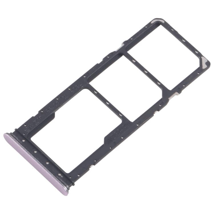 Original SIM Card Tray Set for Realme Narzo C71 4G RMX5303 - 10pcs (Includes SIM & Micro SD Trays, Purple)