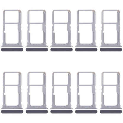 Original SIM Card Tray + Micro SD Card Tray for Realme 14x 5G RMX5020 - 10 Pack (Black)