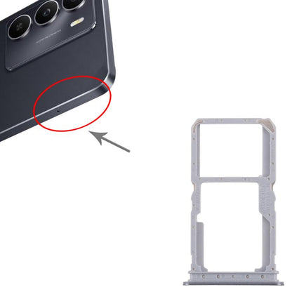 Original SIM Card Tray + Micro SD Card Tray for Realme 14x 5G RMX5020 - 10 Pack (Black)