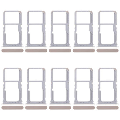 Original Gold SIM Card Tray + Micro SD Card Tray for Realme 14x (India) - 10pcs Replacement Set