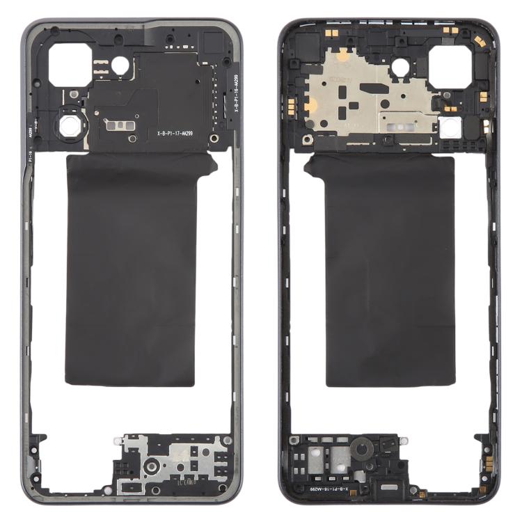 Original Middle Frame Bezel Plate (Black) for OPPO Reno8 5G CPH2359 - Replacement Part