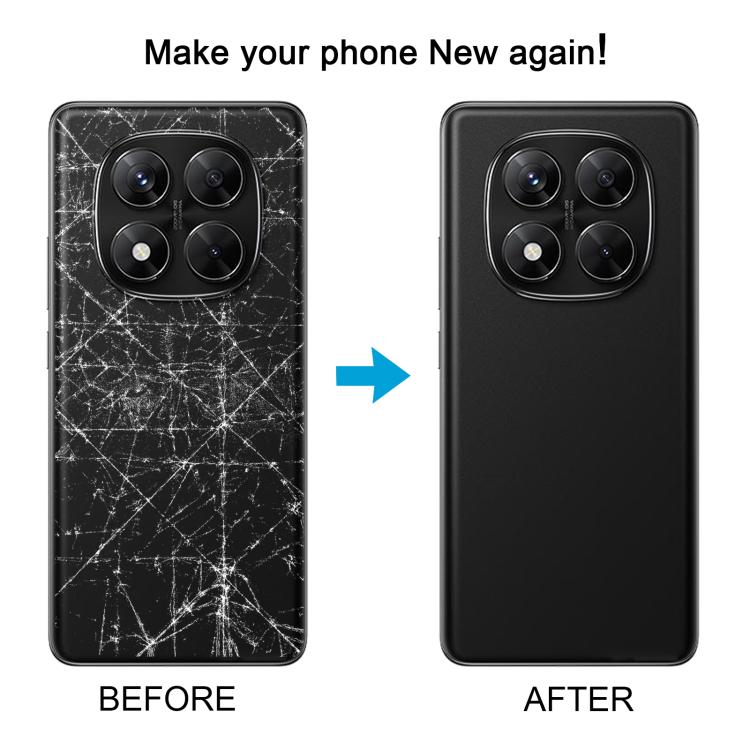 Xiaomi Redmi Note 14 Pro+ 5G OEM White Battery Back Cover with Camera Lens Frame Replacement
