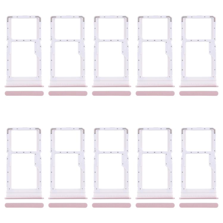 Xiaomi Redmi 13 5G SIM Card Tray + Micro SD Card Tray - 10pcs Replacement Set (Pink)