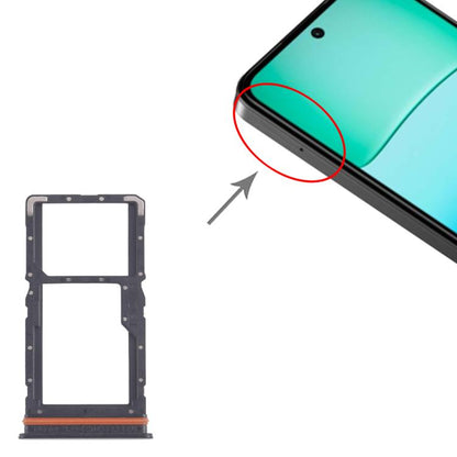 Xiaomi Redmi 13 4G SIM Card Tray Set - 10pcs SIM/Micro SD Card Trays (Black) for Replacement