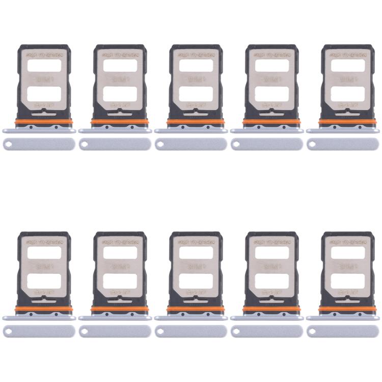 Xiaomi 14 Civi SIM Card Tray Replacement Set - 10pcs Blue SIM Card Trays for Optimal Performance