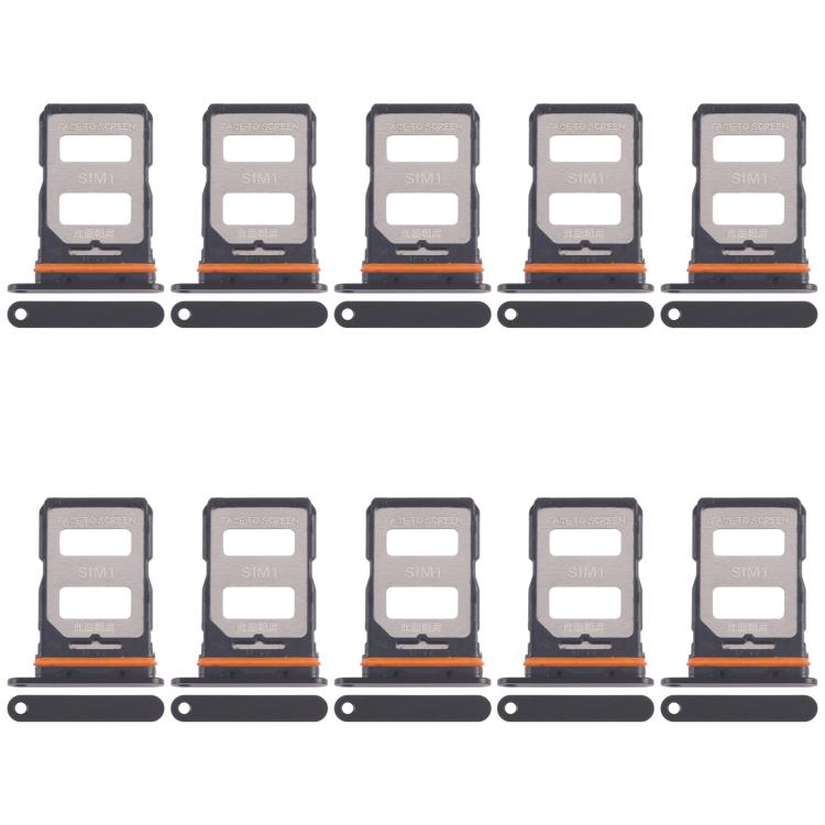 Xiaomi Civi 4 Pro SIM Card Tray Replacement (10pcs, Black) - Compatible & Quality Checked