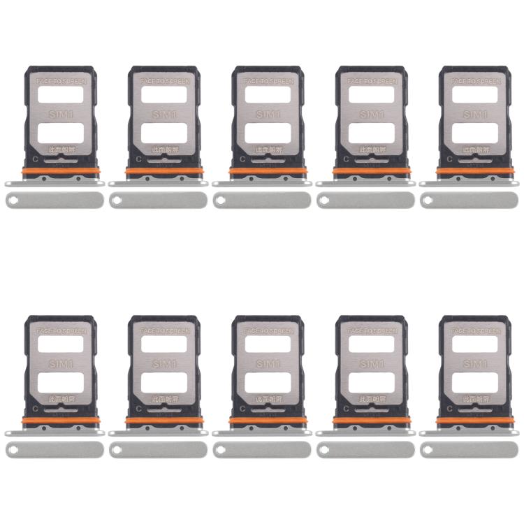 Xiaomi Civi 4 Pro SIM Card Tray Replacement - 10pcs Green SIM Card Trays, Fully Compatible & Tested