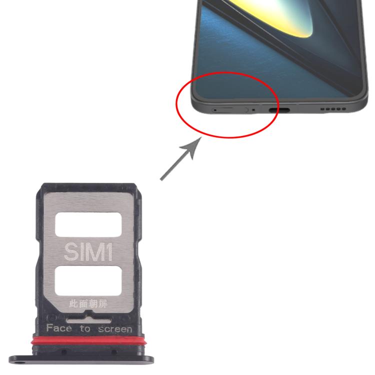 Xiaomi Poco F6 Pro SIM Card Tray Set (10pcs) - Replacement Black SIM Card Tray for Mobile Repair