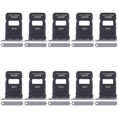 Xiaomi 15 Pro SIM Card Tray Set - 10pcs Replacement Trays (Silver) for Perfect Compatibility