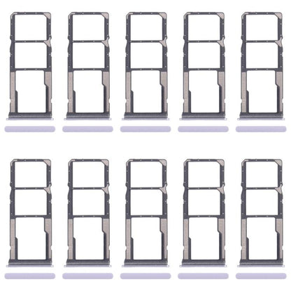 Xiaomi Redmi A4 SIM Card Tray Set - 10pcs SIM & Micro SD Card Trays (Purple) for Replacement