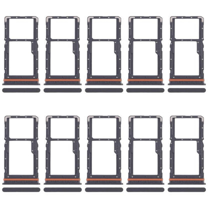 Xiaomi Poco M6 4G SIM Card Tray & Micro SD Card Tray Replacement (10pcs, Black) - Compatible Parts