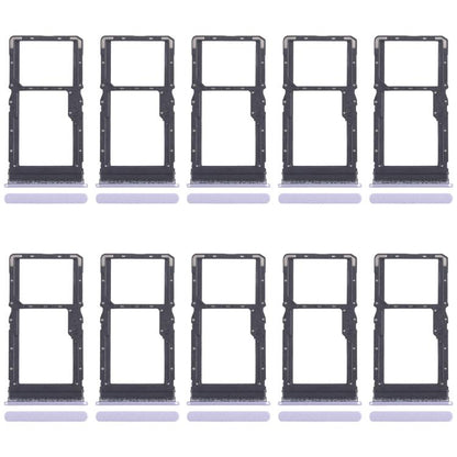 Xiaomi Poco M6 Plus SIM Card Tray + Micro SD Card Tray (10pcs, Purple) - Replacement Parts for Perfect Fit