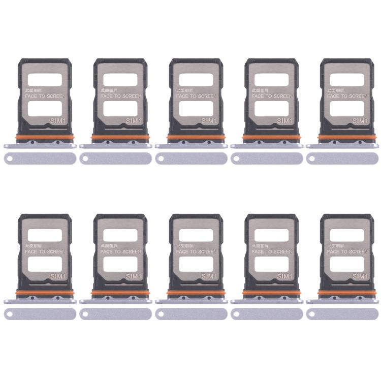 Xiaomi Redmi K70 Ultra SIM Card Tray Set (10pcs) - Replacement SIM Card Tray in Purple