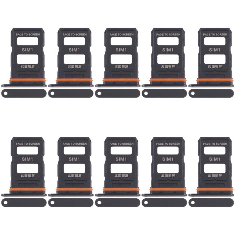 Xiaomi 14 Ultra SIM Card Tray Replacement - 10pcs Black SIM Card Trays for Perfect Fit & Functionality