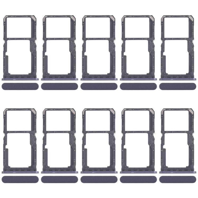 Xiaomi Redmi A3x SIM Card Tray + Micro SD Card Tray Replacement (10pcs, Black) - Perfect Fit & Quality Checked