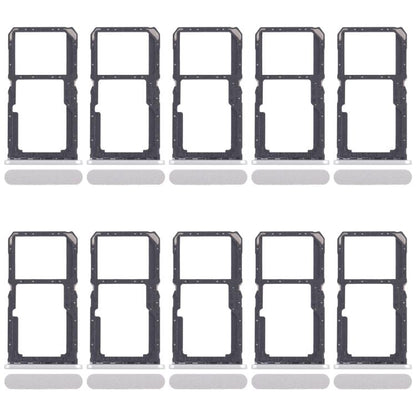 Xiaomi Redmi A3x SIM Card Tray & Micro SD Card Tray Set (10pcs, Silver) - Replacement Parts