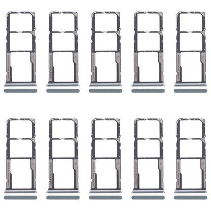 Xiaomi Poco M6 Pro 4G SIM Card Tray Set - 10pcs SIM & Micro SD Card Trays (Green) for Replacement