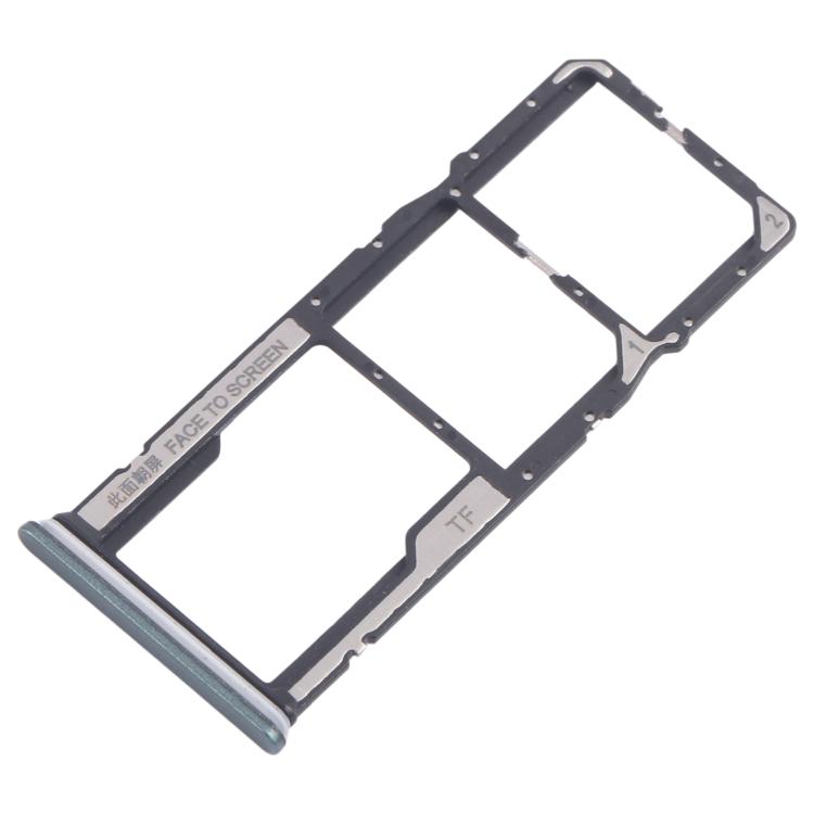 Xiaomi Poco M6 Pro 4G SIM Card Tray Set - 10pcs SIM & Micro SD Card Trays (Green) for Replacement