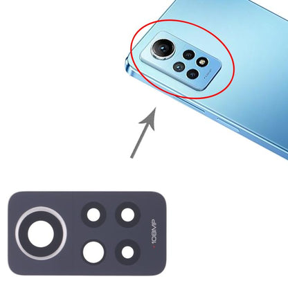 Xiaomi Redmi Note 12 Pro 4G - 10pcs Replacement Back Camera Lens (Black) - Perfect Fit, Quality Checked