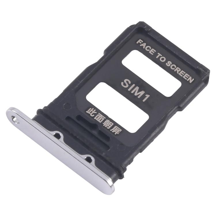 Xiaomi 14 Pro SIM Card Tray Replacement (Silver) - 10pcs Set for Broken/Scratched Trays