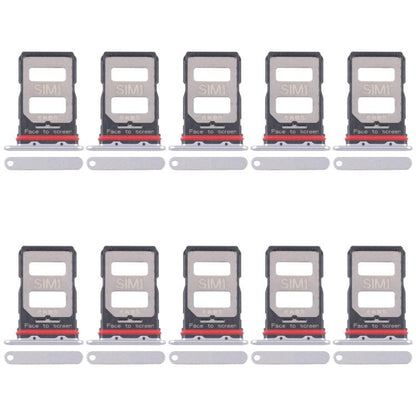 Xiaomi Redmi K70 SIM Card Tray Replacement (Silver) - 10pcs Set for Seamless Compatibility
