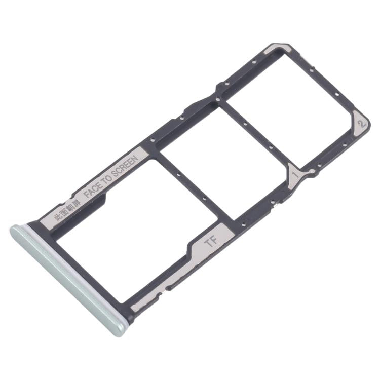 Xiaomi Redmi 13C 5G - 10pcs SIM Card Tray + Micro SD Card Tray (Green) - Replacement Parts for Mobile Phones