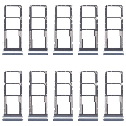 Xiaomi Redmi 13C 5G SIM Card Tray Set - 10pcs (Includes SIM & Micro SD Card Trays) - Blue