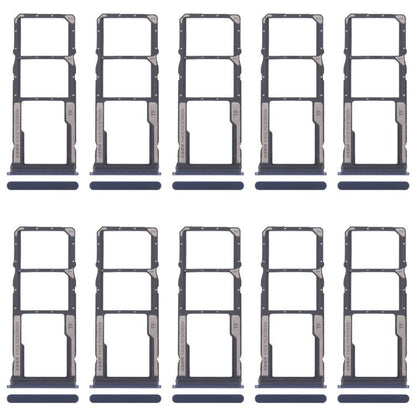 Xiaomi Redmi 14C 5G SIM Card Tray Set (10pcs) - Includes SIM & Micro SD Card Trays (Blue)