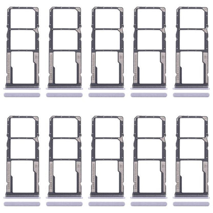 Xiaomi Redmi 14C 5G SIM Card Tray Set: 10pcs SIM & Micro SD Card Trays (Purple) - Compatible Replacement Parts