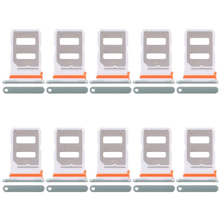 Xiaomi Poco X7 Pro SIM Card Tray Replacement - 10 Pack (Green) for Perfect Fit & Functionality