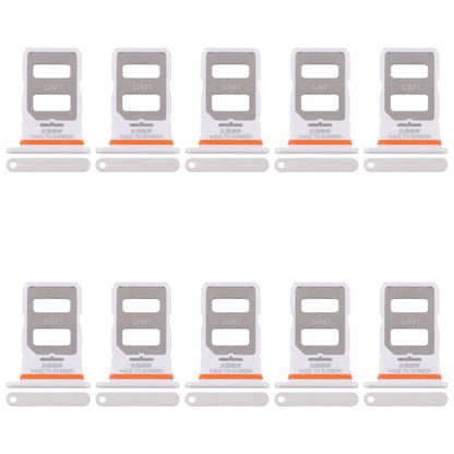 Xiaomi Poco X6 SIM Card Tray Set - 10pcs Replacement Trays (White) for Perfect Fit & Functionality