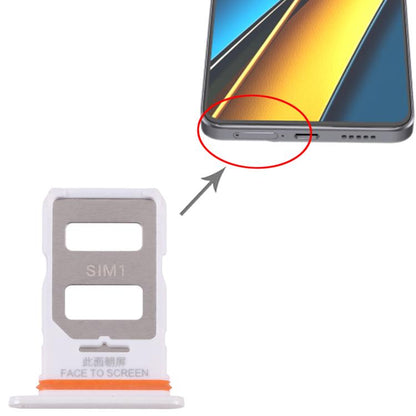 Xiaomi Poco X6 SIM Card Tray Set - 10pcs Replacement Trays (White) for Perfect Fit & Functionality