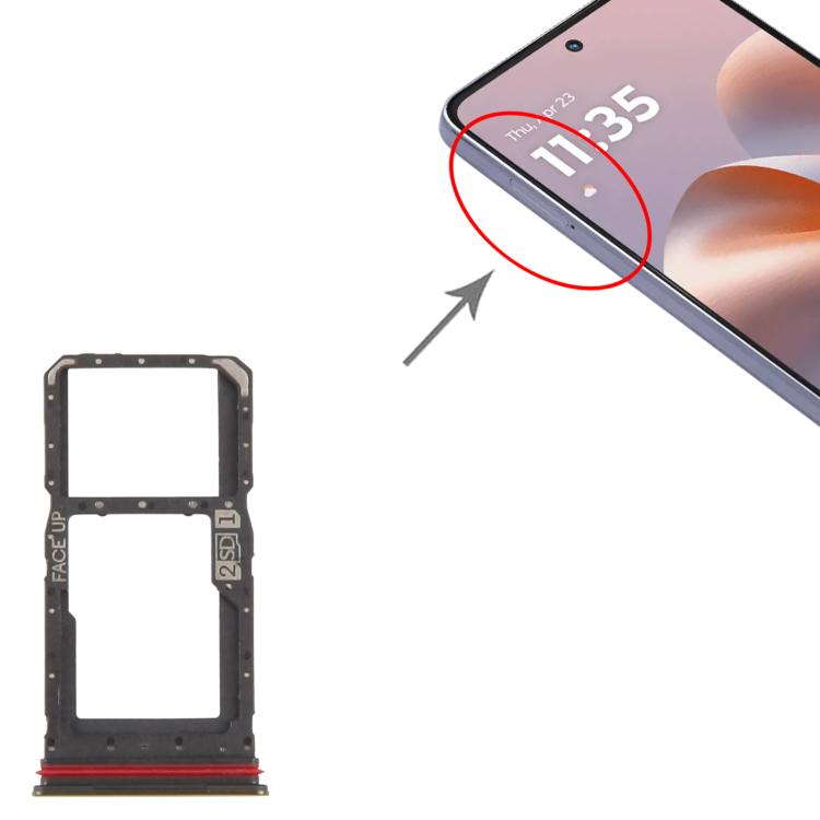Motorola Moto G86 SIM Card Tray + Micro SD Card Tray (Original Gold Replacement) - Compatible & Tested