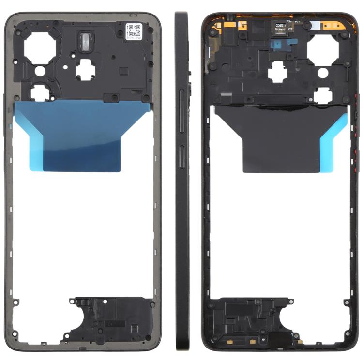 Xiaomi Redmi Note 14 4G Original Middle Frame Bezel Plate (Black) - Replacement for Damaged Parts