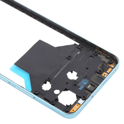 Original Blue Middle Frame Bezel Plate Replacement for Xiaomi Redmi Note 14 4G - Quality Checked Component