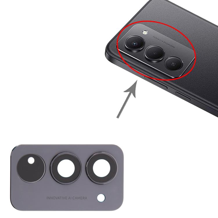 Xiaomi Redmi 15 5G Replacement Back Camera Lens (Black) - Perfect Fit, Professional Installation Recommended