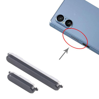 Sony Xperia 5 V Black Power Button & Volume Control Replacement - Compatible & Tested