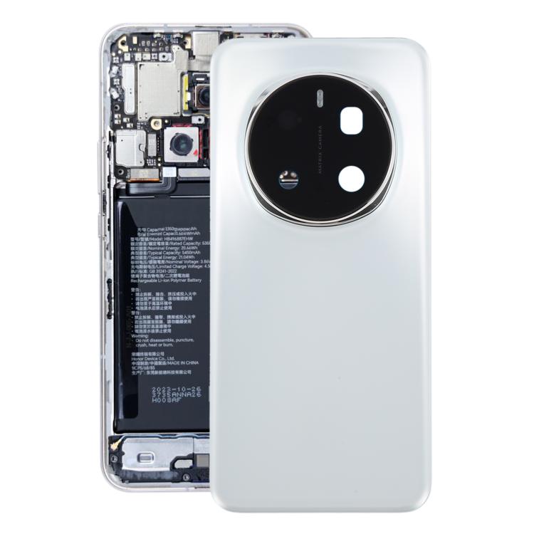 Honor Magic7 Pro OEM Back Cover with Camera Lens Frame Replacement (Grey) - Perfect Fit & Quality Assurance