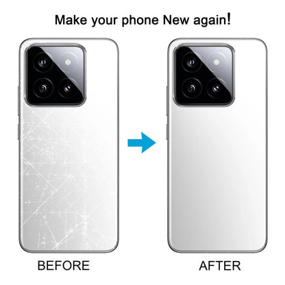 Xiaomi 14 Black OEM Battery Back Cover & Camera Lens Frame Replacement - Compatible & Professionally Tested